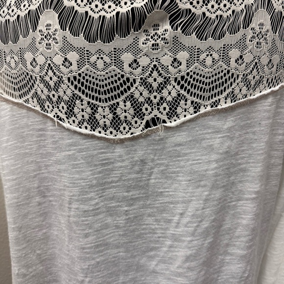 Jolt XXL White Long Sleeve Lace Boho Blouse Top – Romantic Festival Layering - Picture 4 of 9